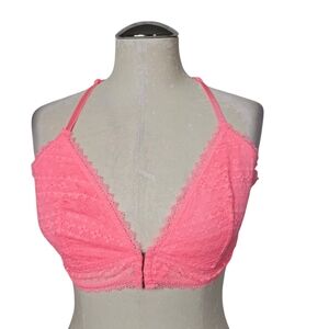 Victoria's Secret Pink Front Closure Adjustable Strap Racerback Bralette XL